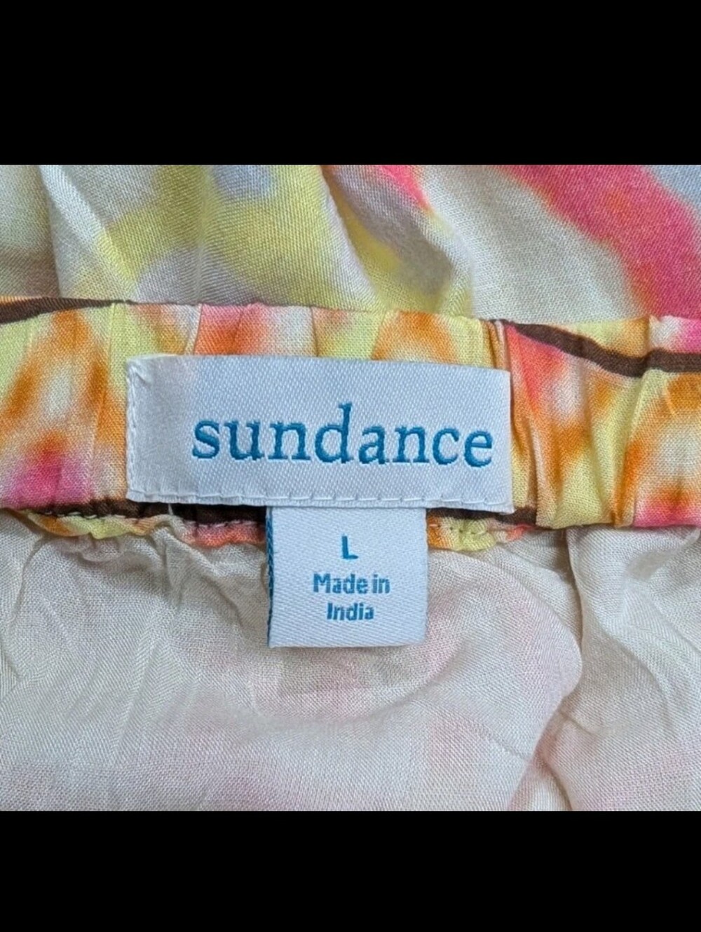 Sundance Resort Boho Maxi Skirt L Scarf Print #2140 - Picture 2 of 8